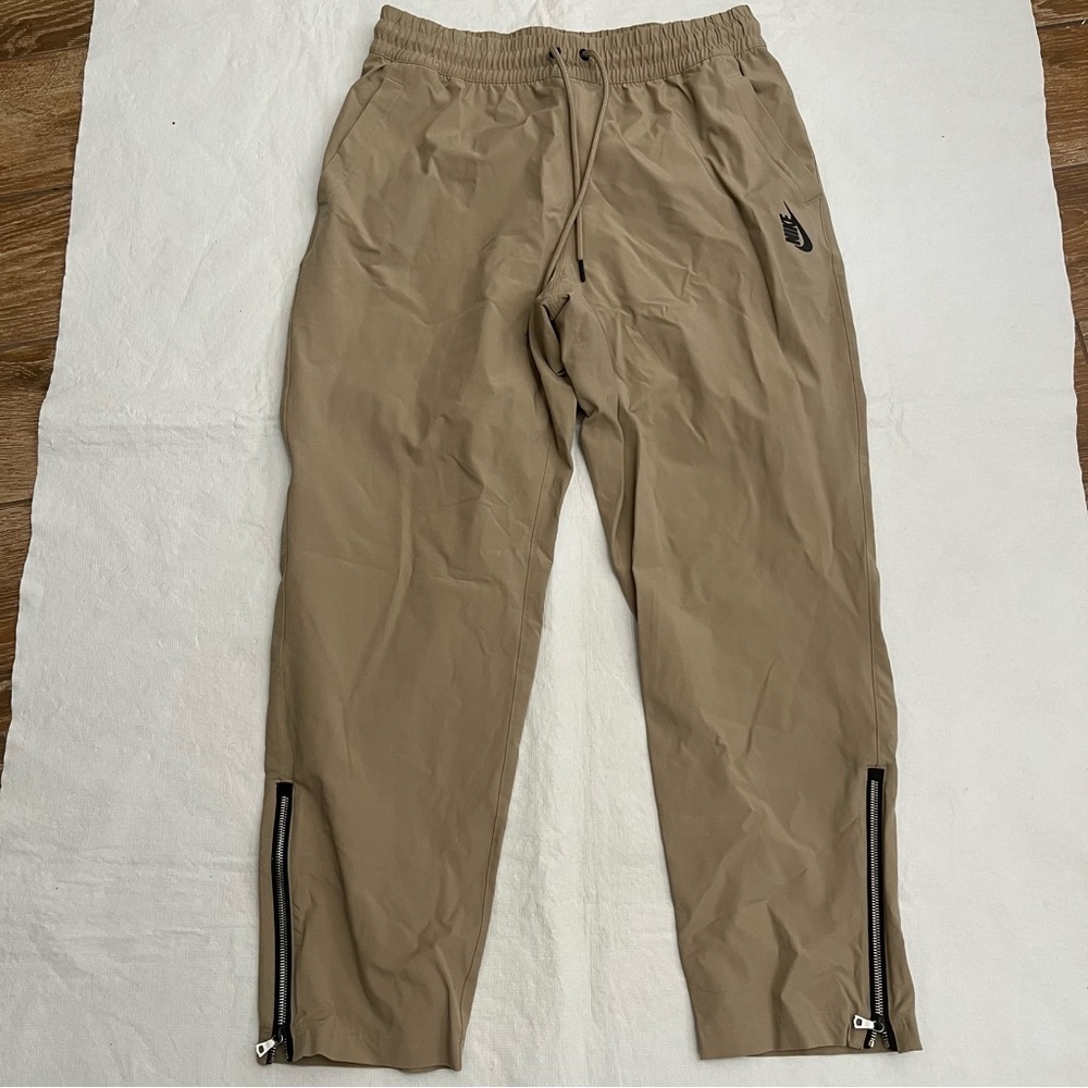 Nike Khaki Joggers Zipper Ankle Pants
